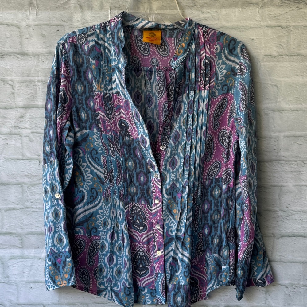 Ruby Rd. Multicolor Paisley Button Down Shirt